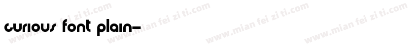 curious font plain字体转换